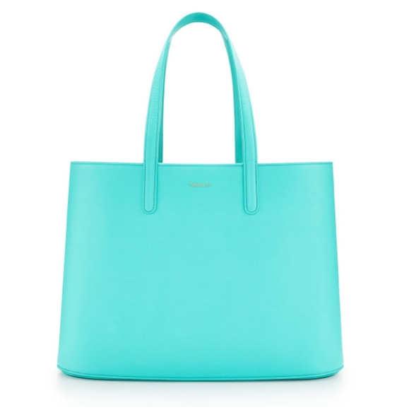Shopper tote in Tiffany Blue® grain leather - Picture 11 of 11